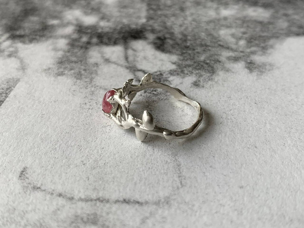 Tourmaline drop ring