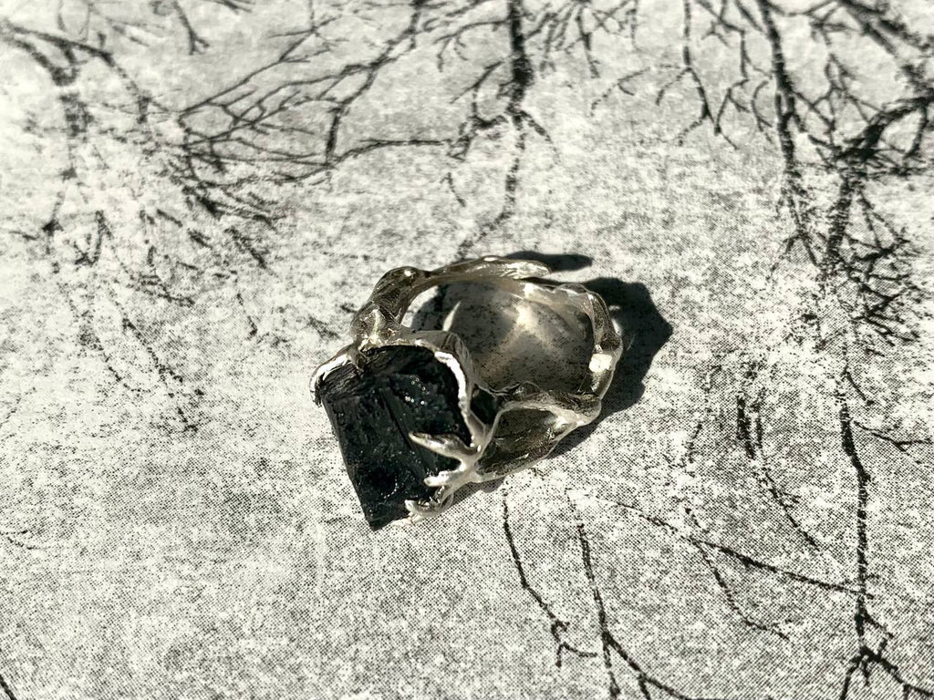 Black tourmaline ring