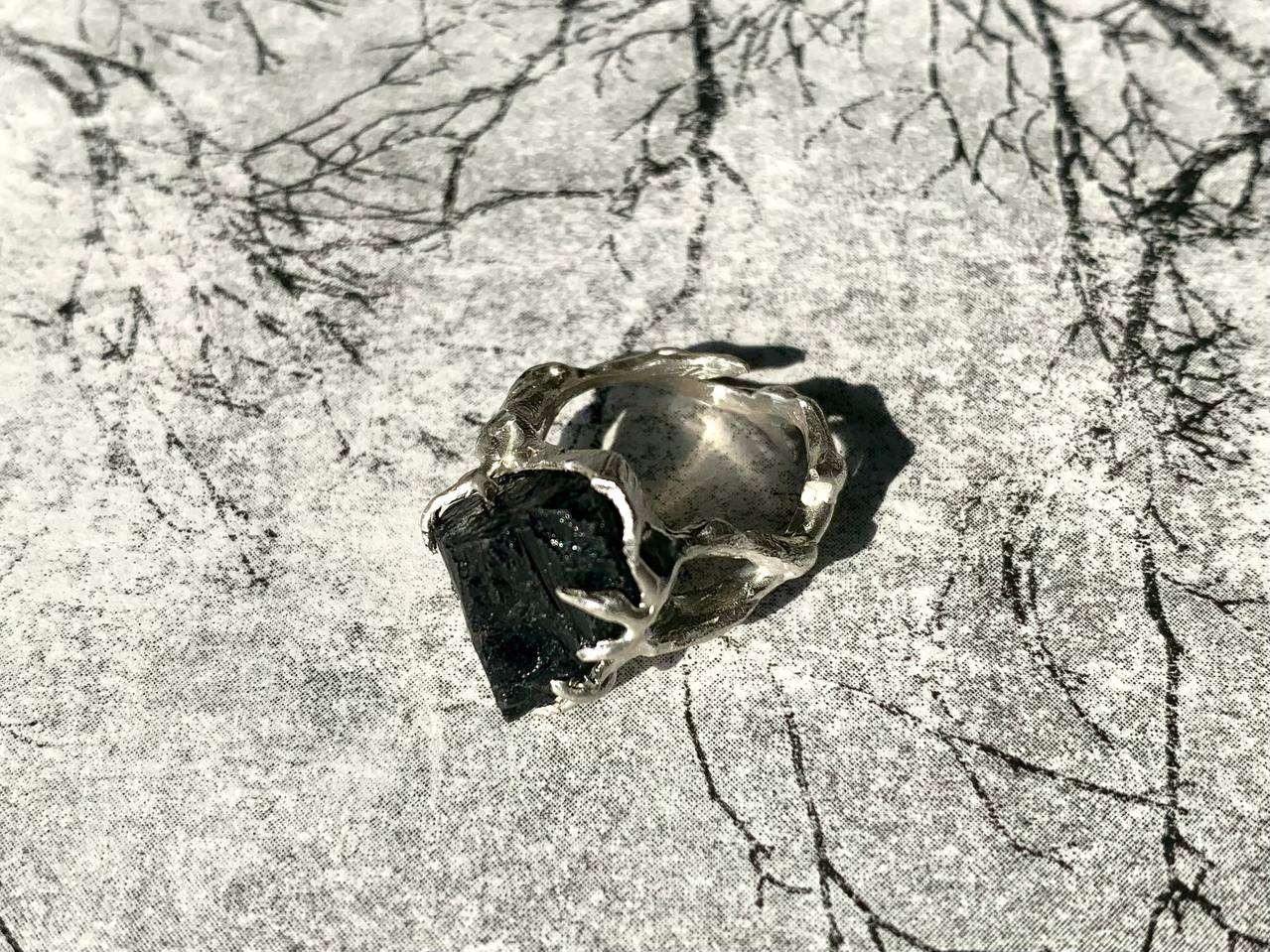 Black tourmaline ring