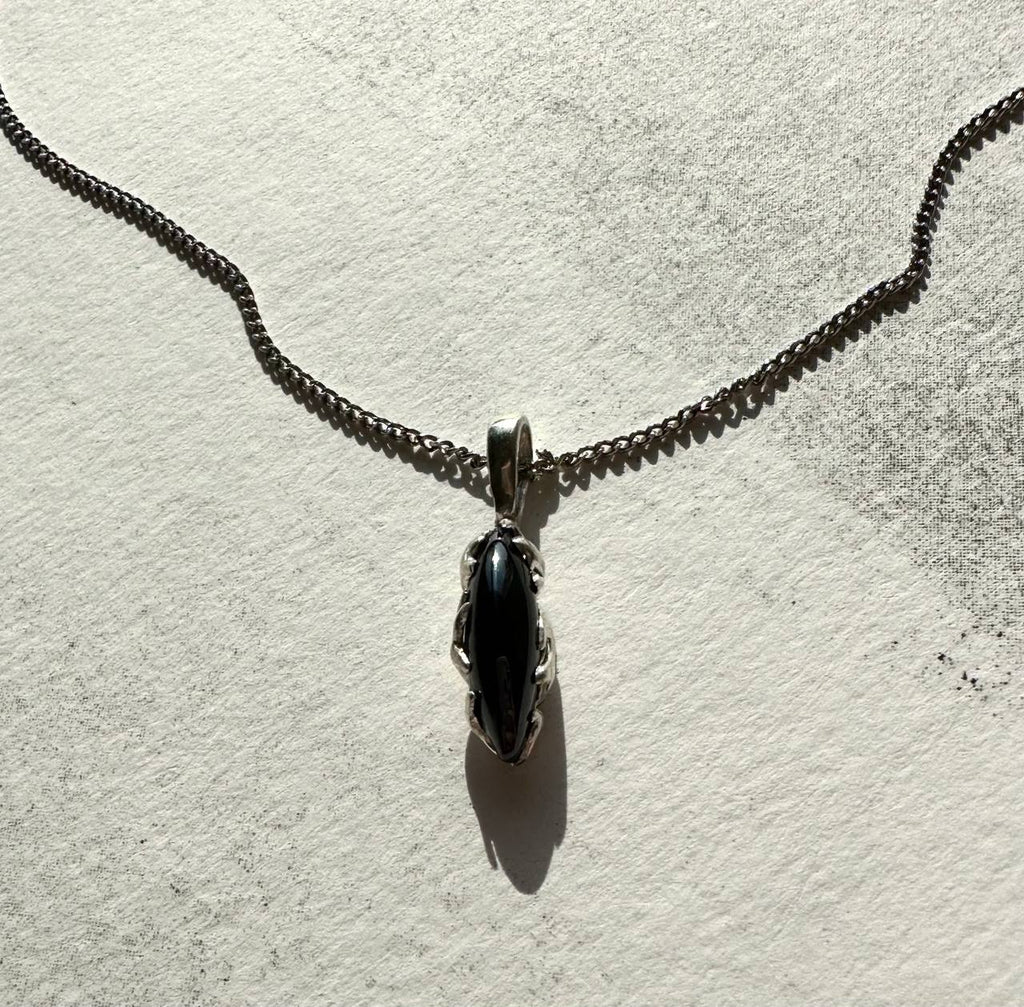 Black agate pendant