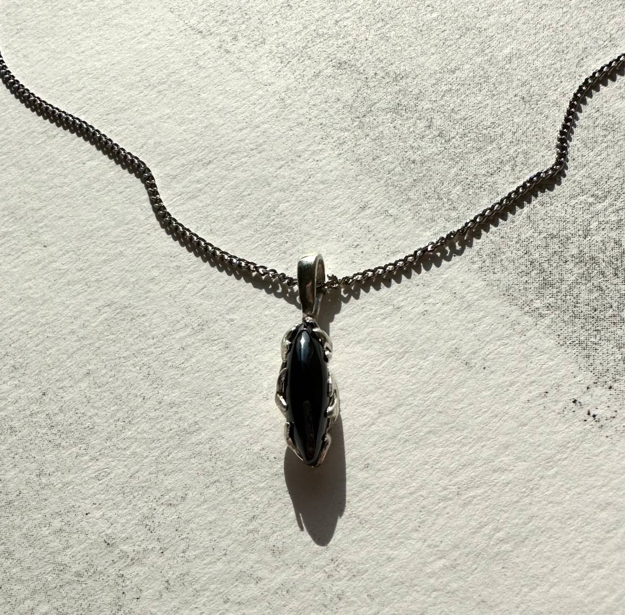 Black agate pendant