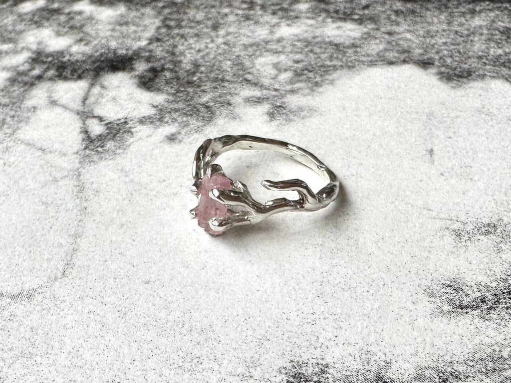 Tourmaline crystal ring