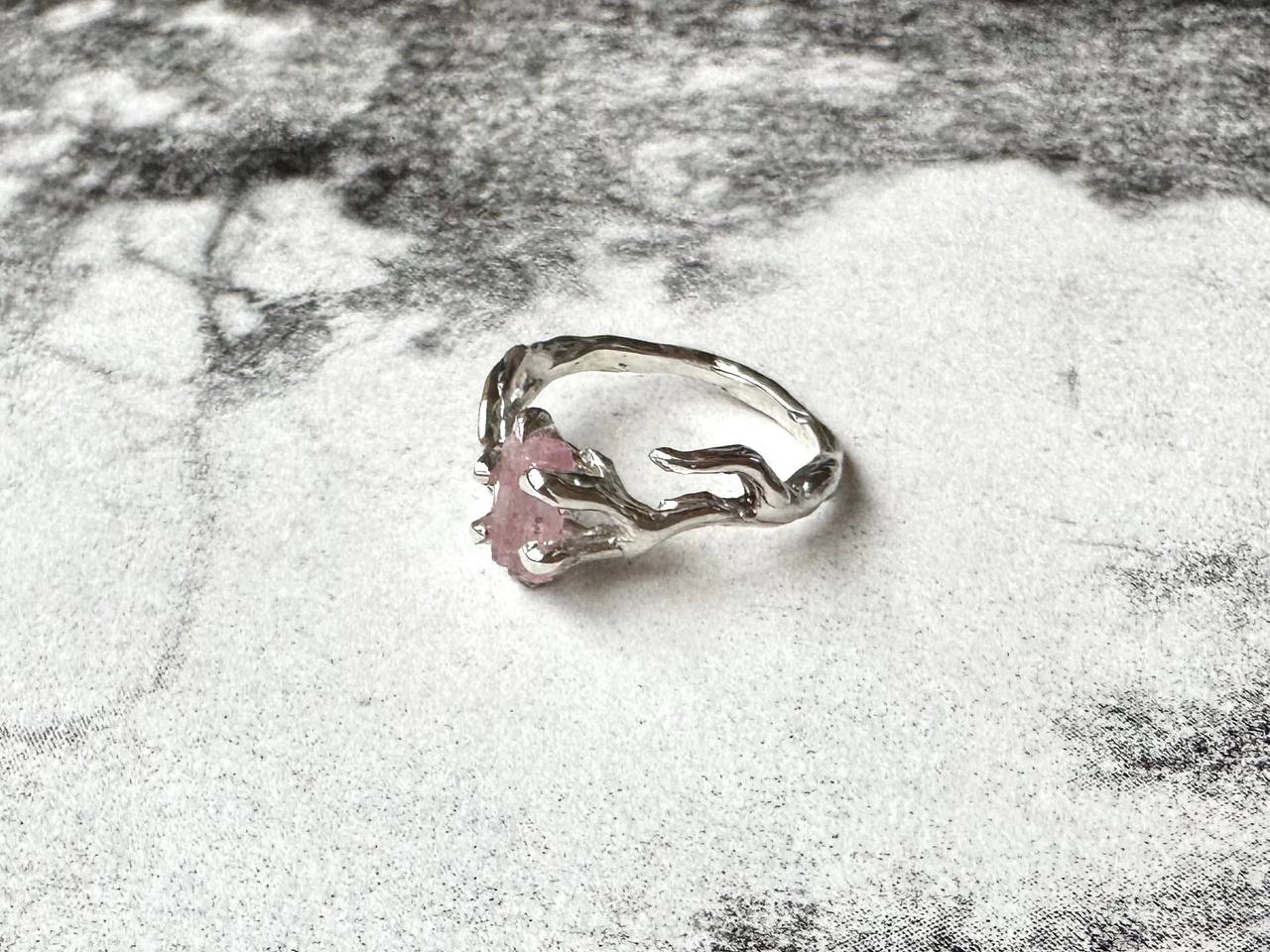 Tourmaline crystal ring