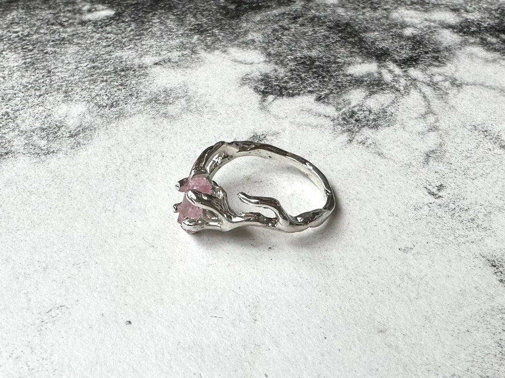 Tourmaline crystal ring