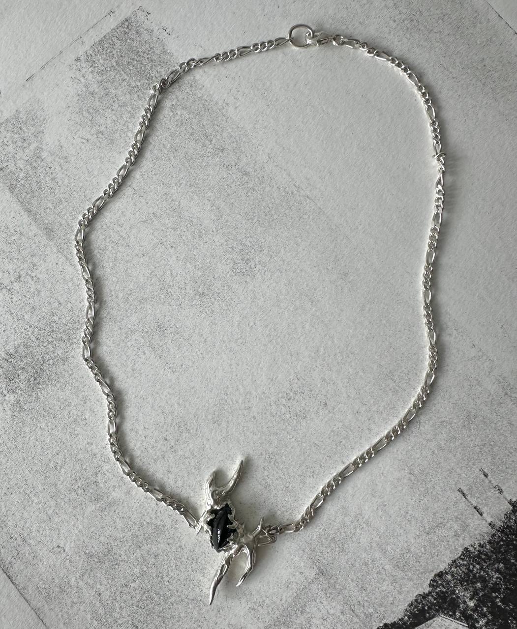 Black agate necklace