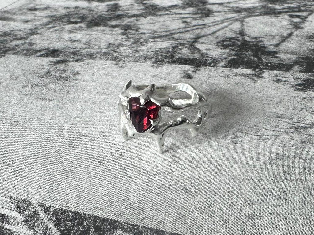 SP garnet ring
