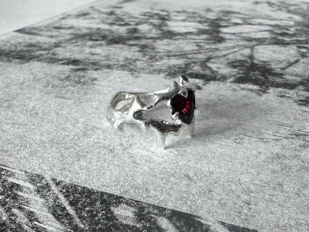 SP garnet ring