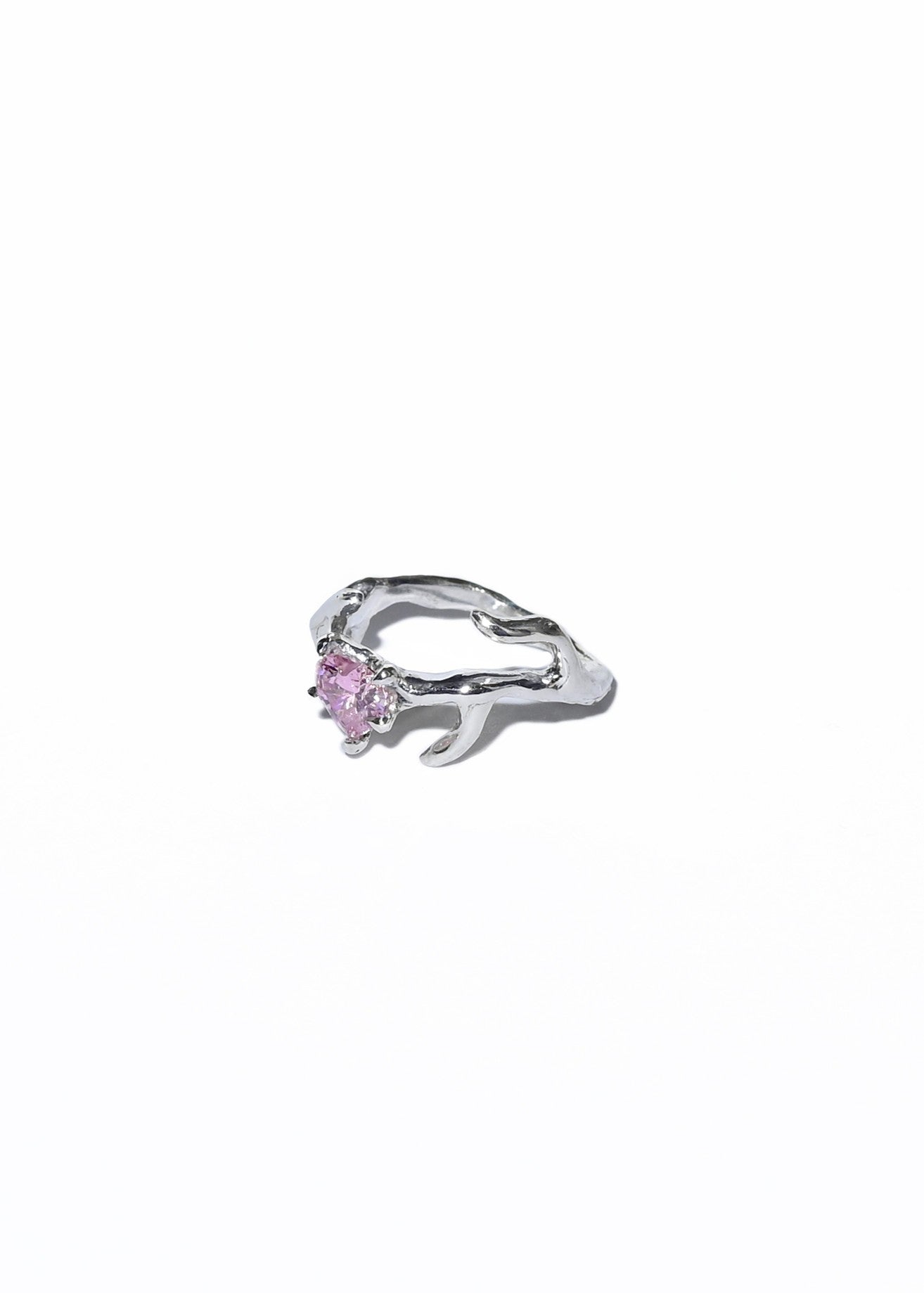 Heart cubic zirconia ring