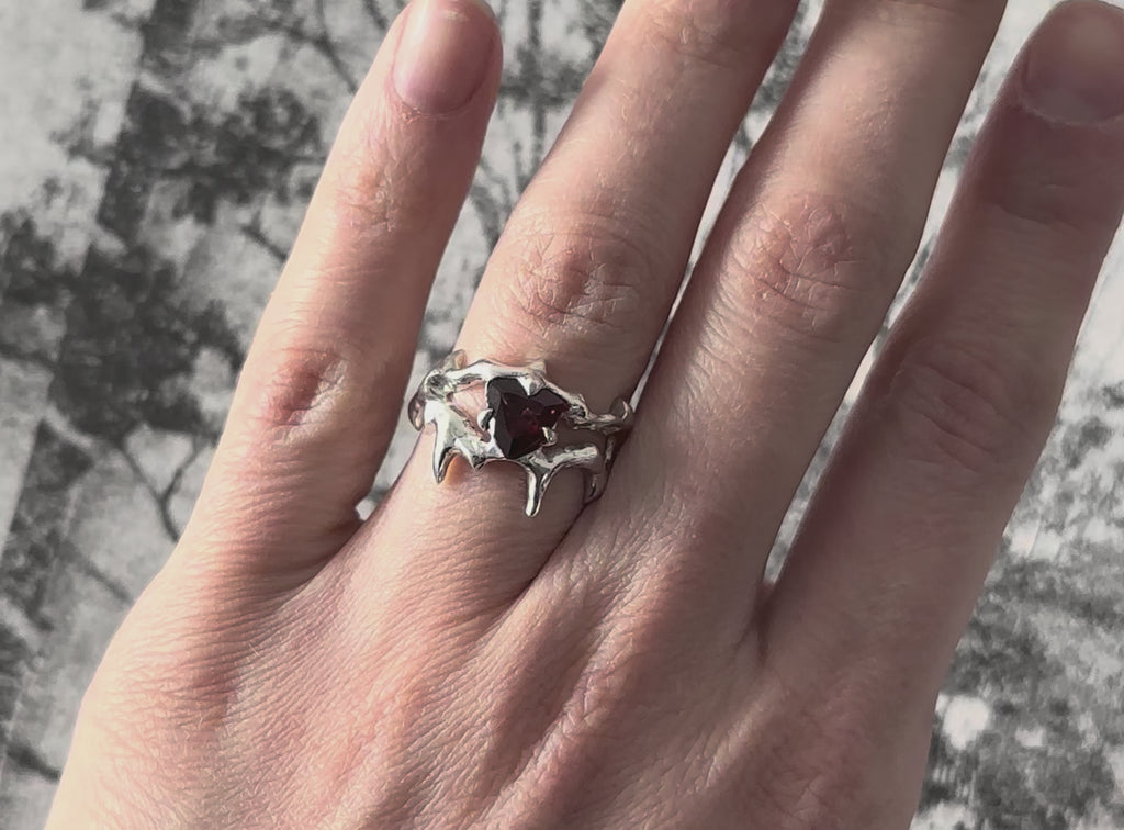 SP garnet ring