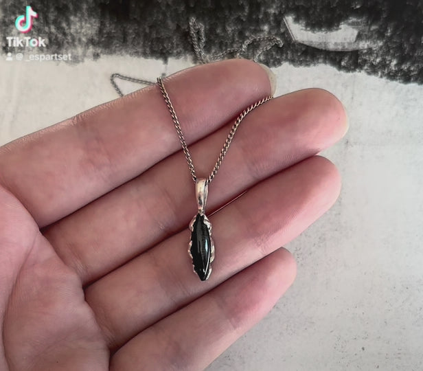 Black agate pendant
